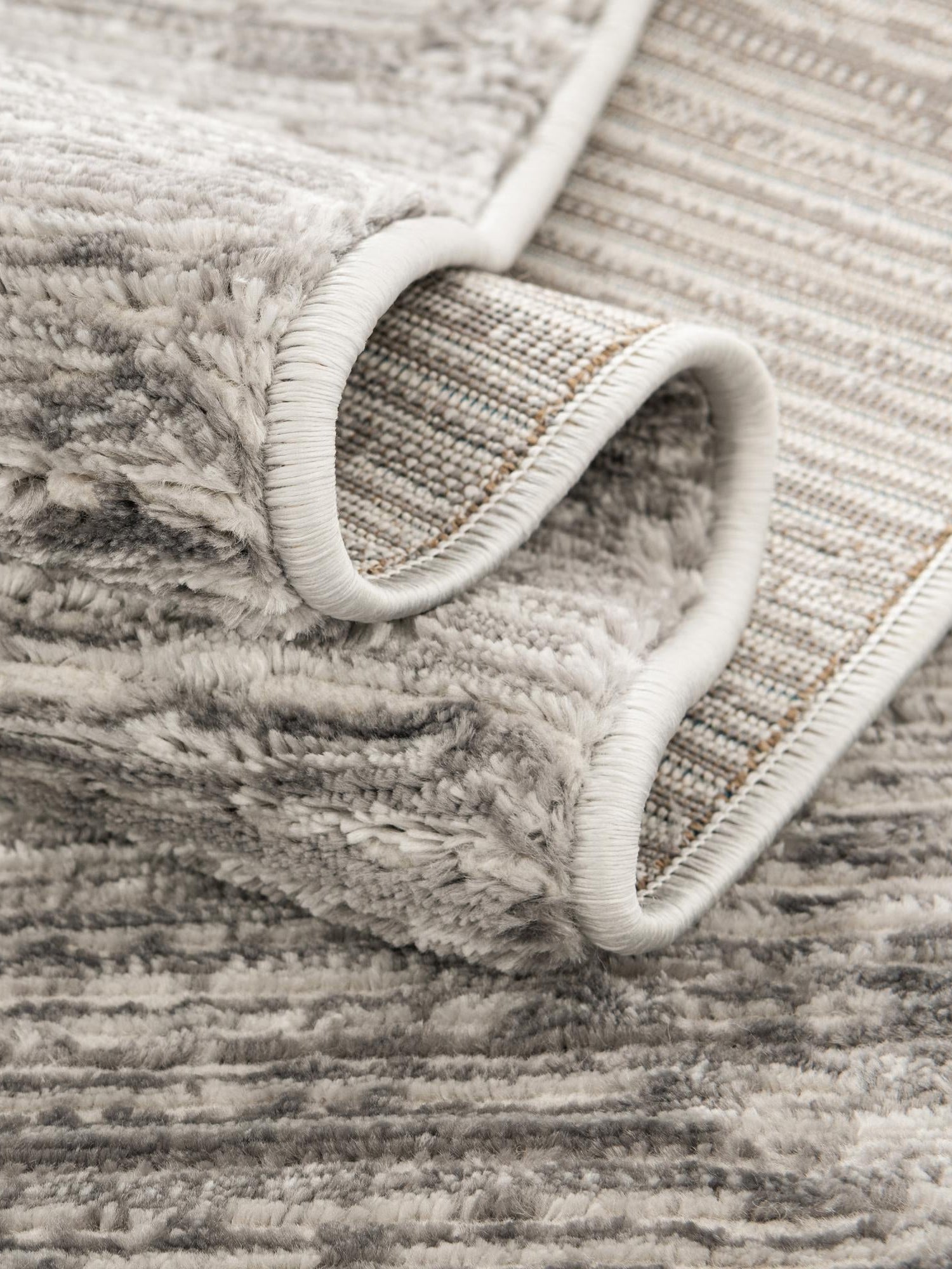 Gray 2' x 6' Finsbury Runner Area Rug 60% Polypropylene & 40% Polyester Contemporary Carpet for Living Rooms, Dining, Offices for Sale at Rug Engine