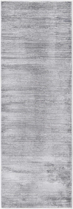 Gray 2' x 6' Finsbury Runner Area Rug 60% Polypropylene & 40% Polyester Contemporary Carpet for Living Rooms, Dining, Offices for Sale at Rug Engine