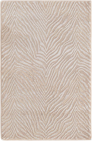 Ivory Beige 2' x 3' Finsbury Rectangle Area Rug 60% Polypropylene & 40% Polyester Contemporary Carpet for Living Rooms, Dining, Offices for Sale at Rug Engine