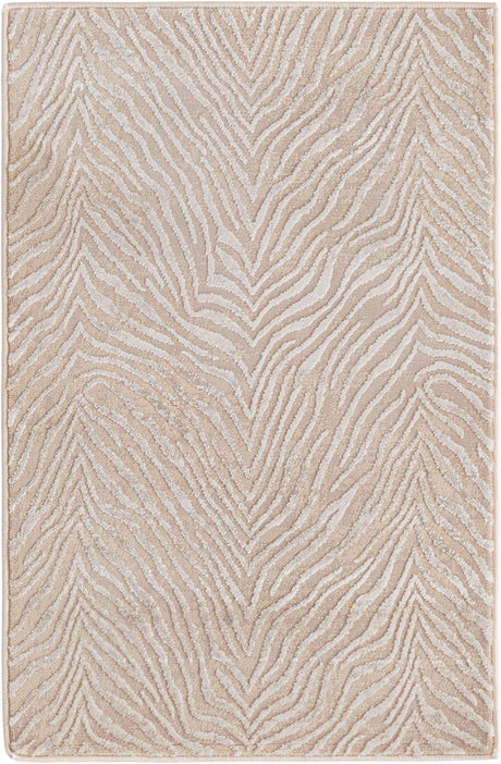 Ivory Beige 2' x 3' Finsbury Rectangle Area Rug 60% Polypropylene & 40% Polyester Contemporary Carpet for Living Rooms, Dining, Offices for Sale at Rug Engine
