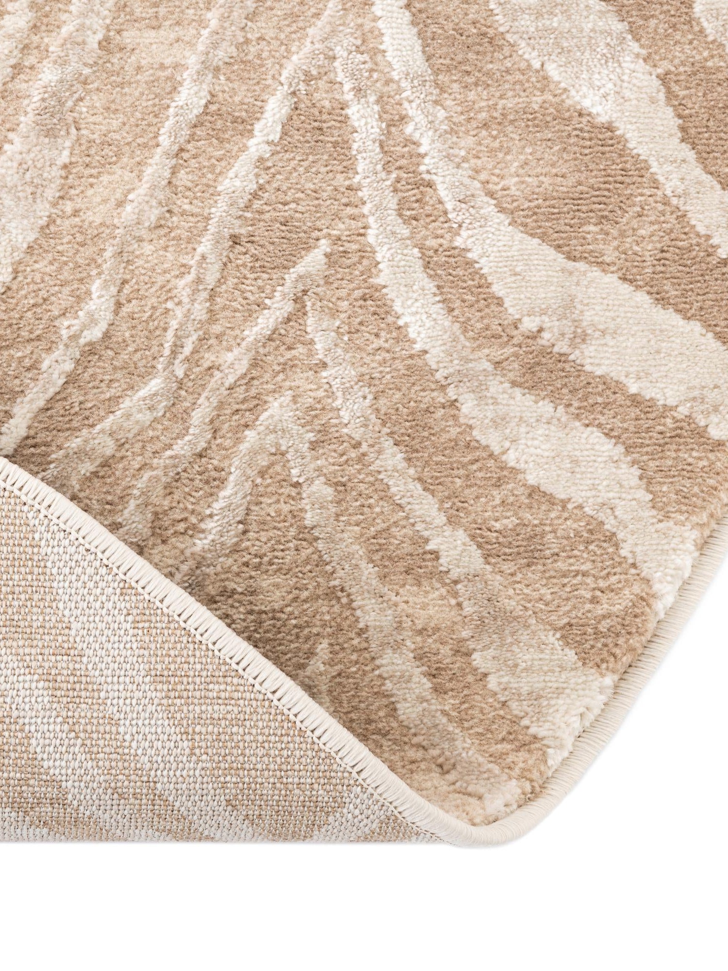 Ivory Beige 7' 10 x 10' Finsbury Oval Area Rug 60% Polypropylene & 40% Polyester Contemporary Carpet for Living Rooms, Dining, Offices for Sale at Rug Engine