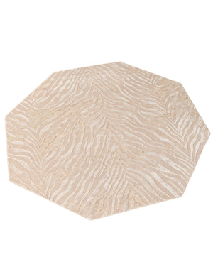 Ivory Beige 7' 10 x 7' 10 Finsbury Octagon Area Rug 60% Polypropylene & 40% Polyester Contemporary Carpet for Living Rooms, Dining, Offices for Sale at Rug Engine