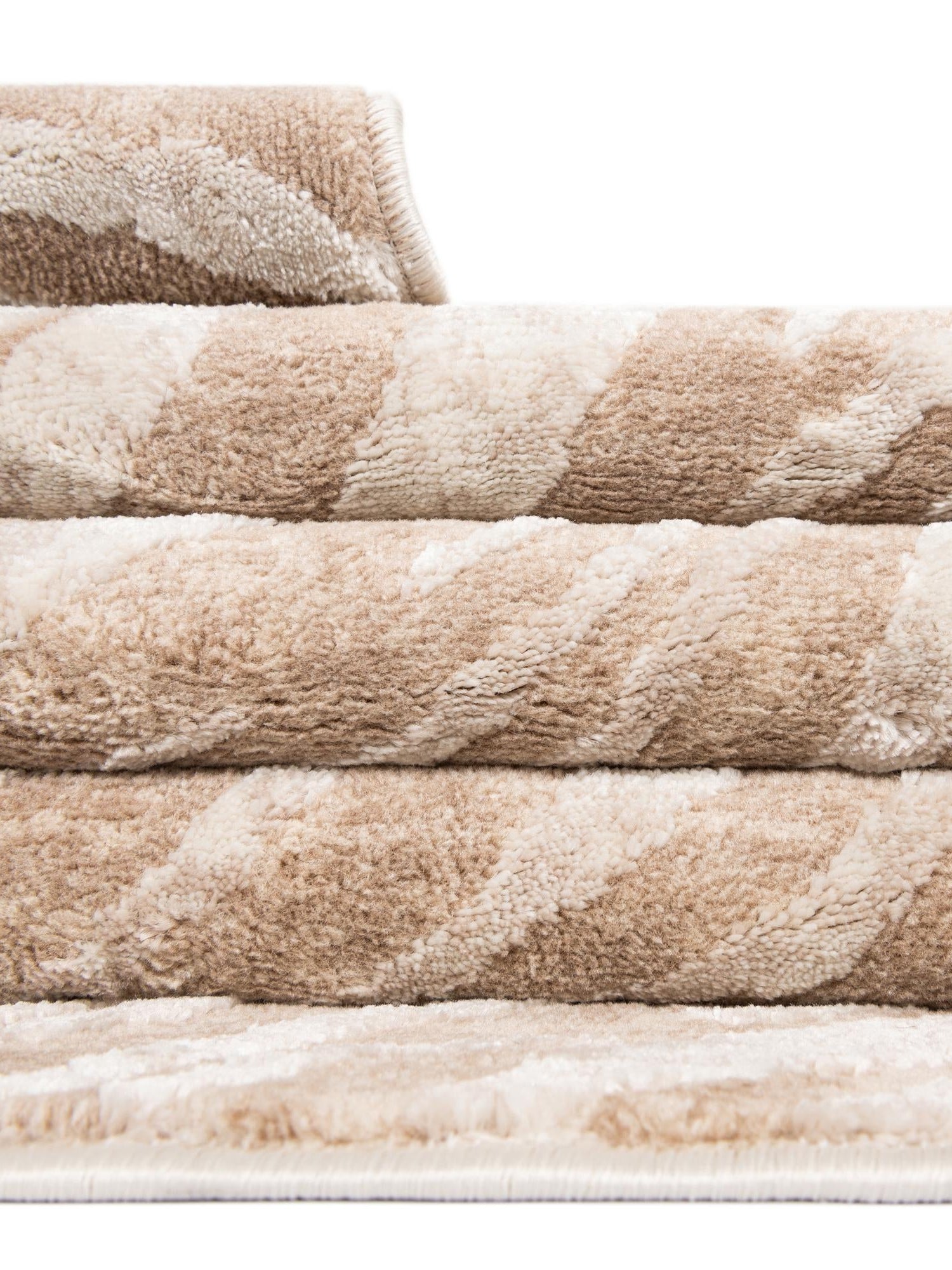 Ivory Beige 2' x 9' 10 Finsbury Runner Area Rug 60% Polypropylene & 40% Polyester Contemporary Carpet for Living Rooms, Dining, Offices for Sale at Rug Engine