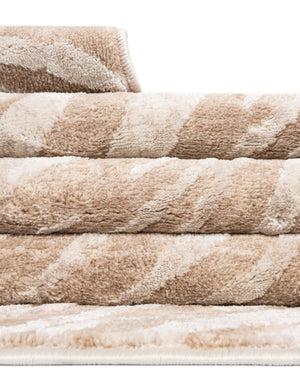 Ivory Beige 2' x 9' 10 Finsbury Runner Area Rug 60% Polypropylene & 40% Polyester Contemporary Carpet for Living Rooms, Dining, Offices for Sale at Rug Engine