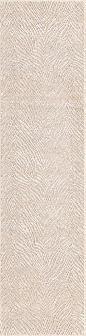 Ivory Beige 2' x 8' Finsbury Runner Area Rug 60% Polypropylene & 40% Polyester Contemporary Carpet for Living Rooms, Dining, Offices for Sale at Rug Engine