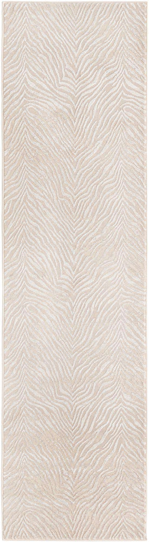 Ivory Beige 2' x 8' Finsbury Runner Area Rug 60% Polypropylene & 40% Polyester Contemporary Carpet for Living Rooms, Dining, Offices for Sale at Rug Engine