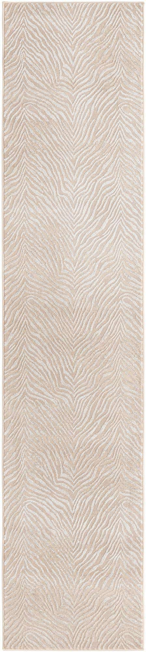 Ivory Beige 2' x 9' 10 Finsbury Runner Area Rug 60% Polypropylene & 40% Polyester Contemporary Carpet for Living Rooms, Dining, Offices for Sale at Rug Engine