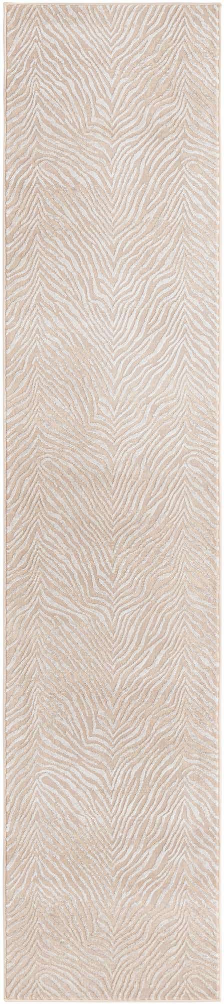 Ivory Beige 2' x 9' 10 Finsbury Runner Area Rug 60% Polypropylene & 40% Polyester Contemporary Carpet for Living Rooms, Dining, Offices for Sale at Rug Engine