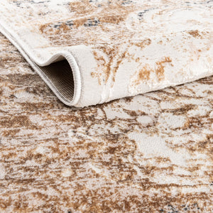 Ivory 5' 3 x 8' Highbury Rectangle Area Rug 60% Polypropylene & 40% Polyester With Jute Backing Vintage Distressed Traditional Carpet for Sale at Rug Engine