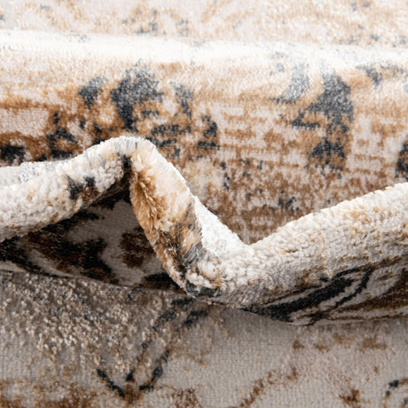 Ivory 5' 3 x 8' Highbury Rectangle Area Rug 60% Polypropylene & 40% Polyester With Jute Backing Vintage Distressed Traditional Carpet for Sale at Rug Engine