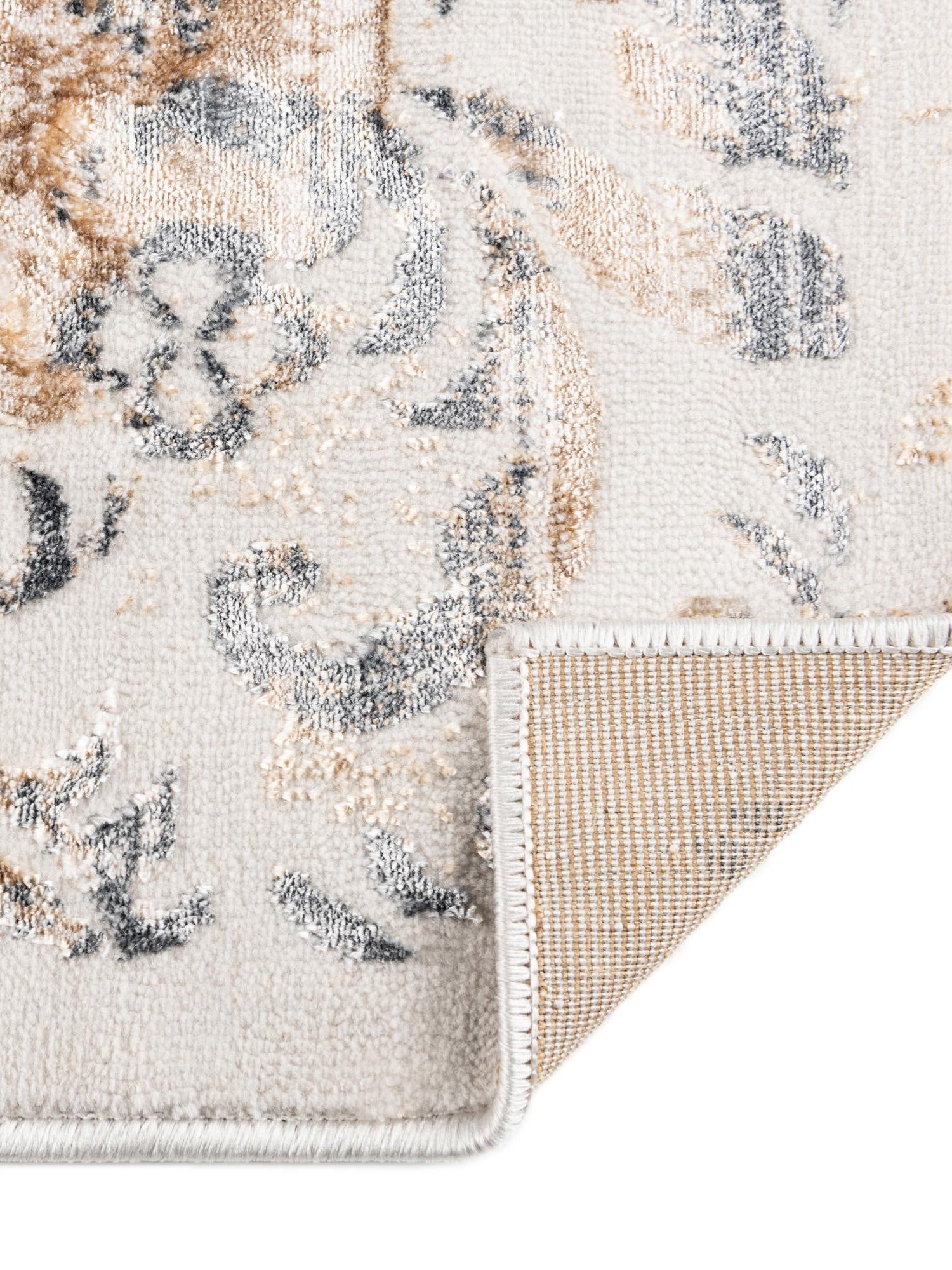 Ivory 7' 10 x 7' 10 Highbury Octagon Area Rug 60% Polypropylene & 40% Polyester With Jute Backing Vintage Distressed Traditional Carpet for Sale at Rug Engine