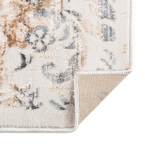 Ivory 7' 10 x 7' 10 Highbury Octagon Area Rug 60% Polypropylene & 40% Polyester With Jute Backing Vintage Distressed Traditional Carpet for Sale at Rug Engine