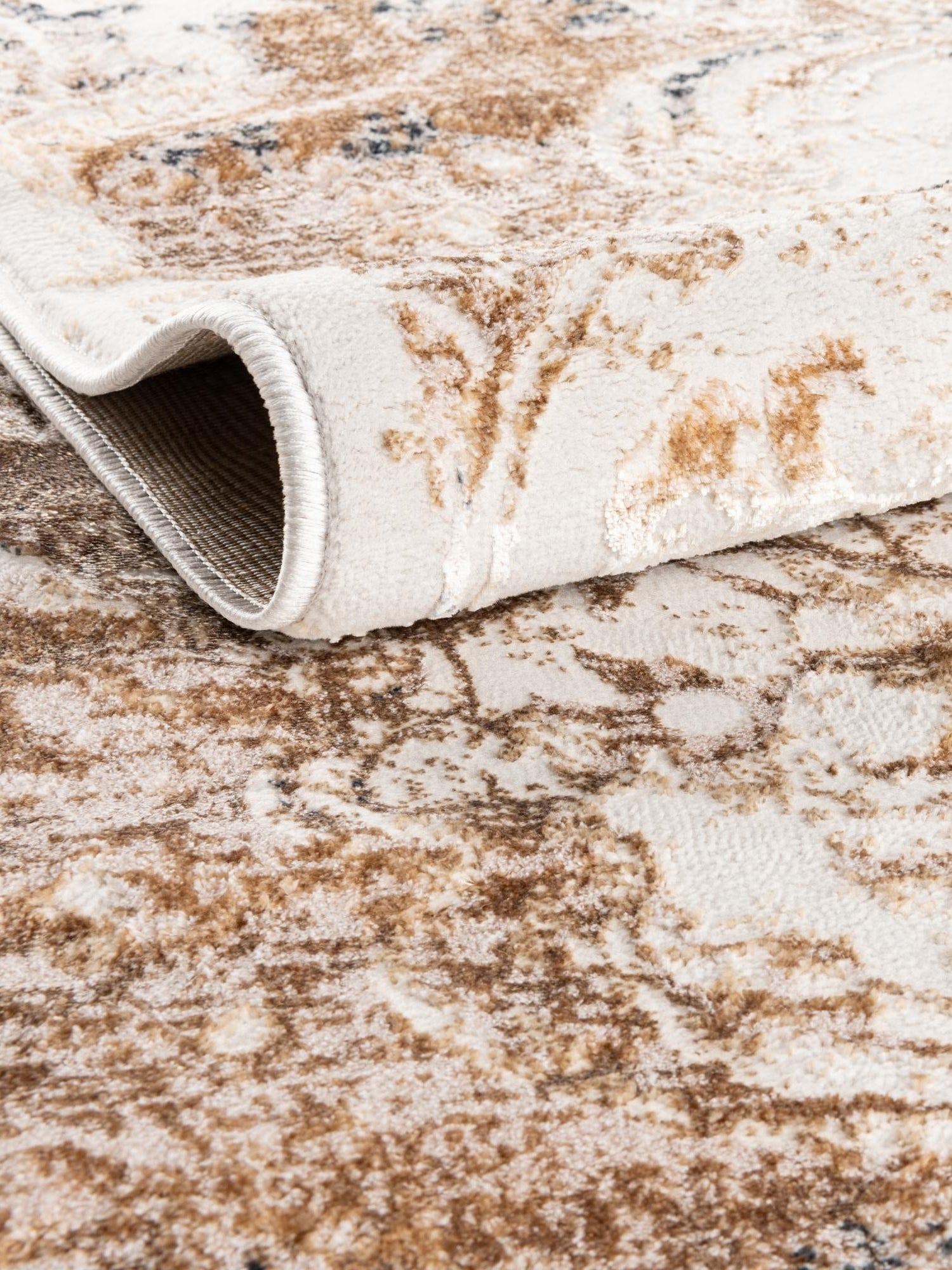 Ivory 5' 3 x 8' Highbury Oval Area Rug 60% Polypropylene & 40% Polyester With Jute Backing Vintage Distressed Traditional Carpet for Sale at Rug Engine