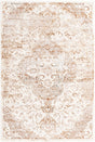 Cream 5' 3 x 8' Highbury Rectangle Area Rug 60% Polypropylene & 40% Polyester With Jute Backing Vintage Distressed Traditional Carpet for Sale at Rug Engine