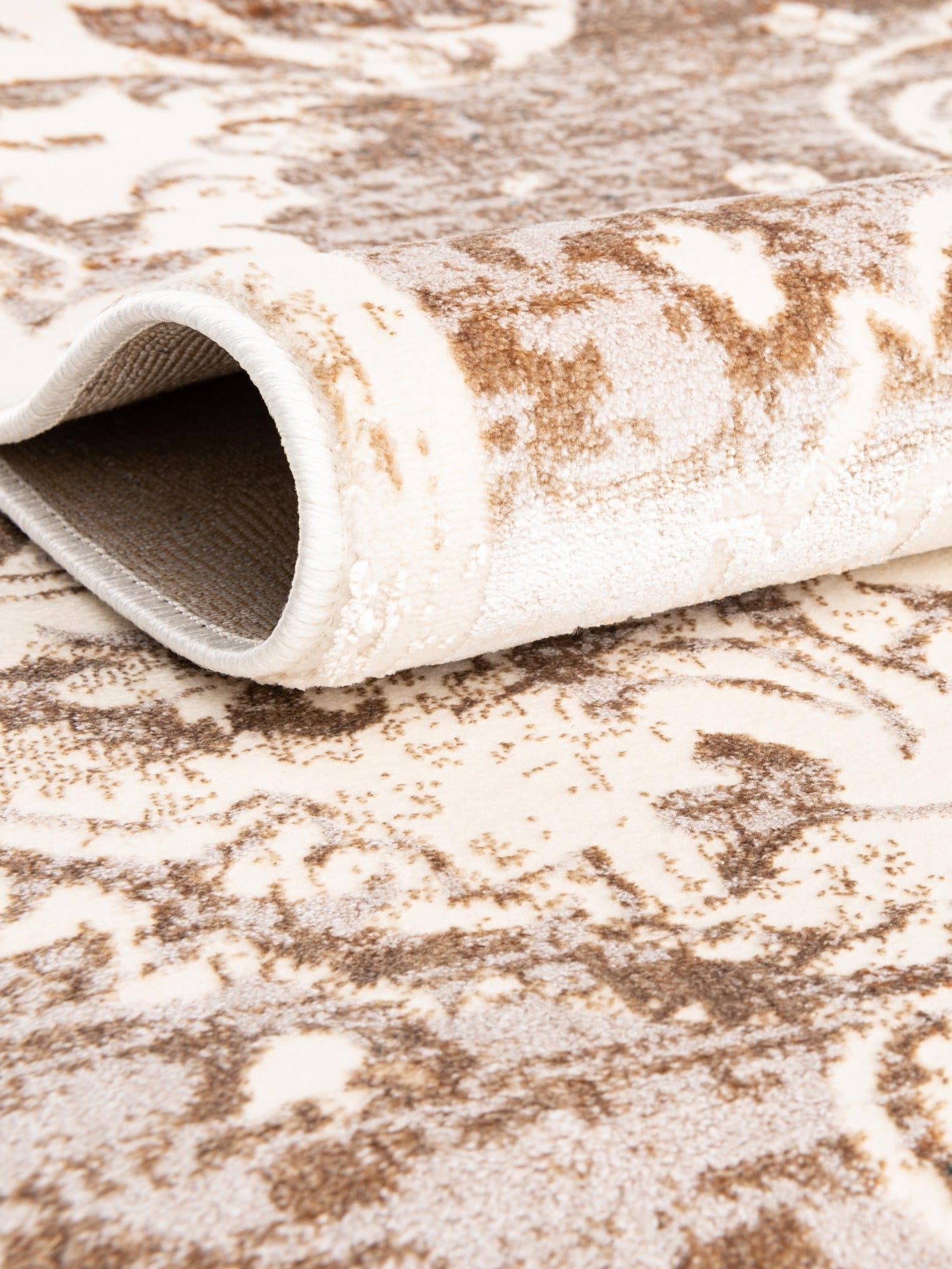 Cream 7' 10 x 7' 10 Highbury Octagon Area Rug 60% Polypropylene & 40% Polyester With Jute Backing Vintage Distressed Traditional Carpet for Sale at Rug Engine