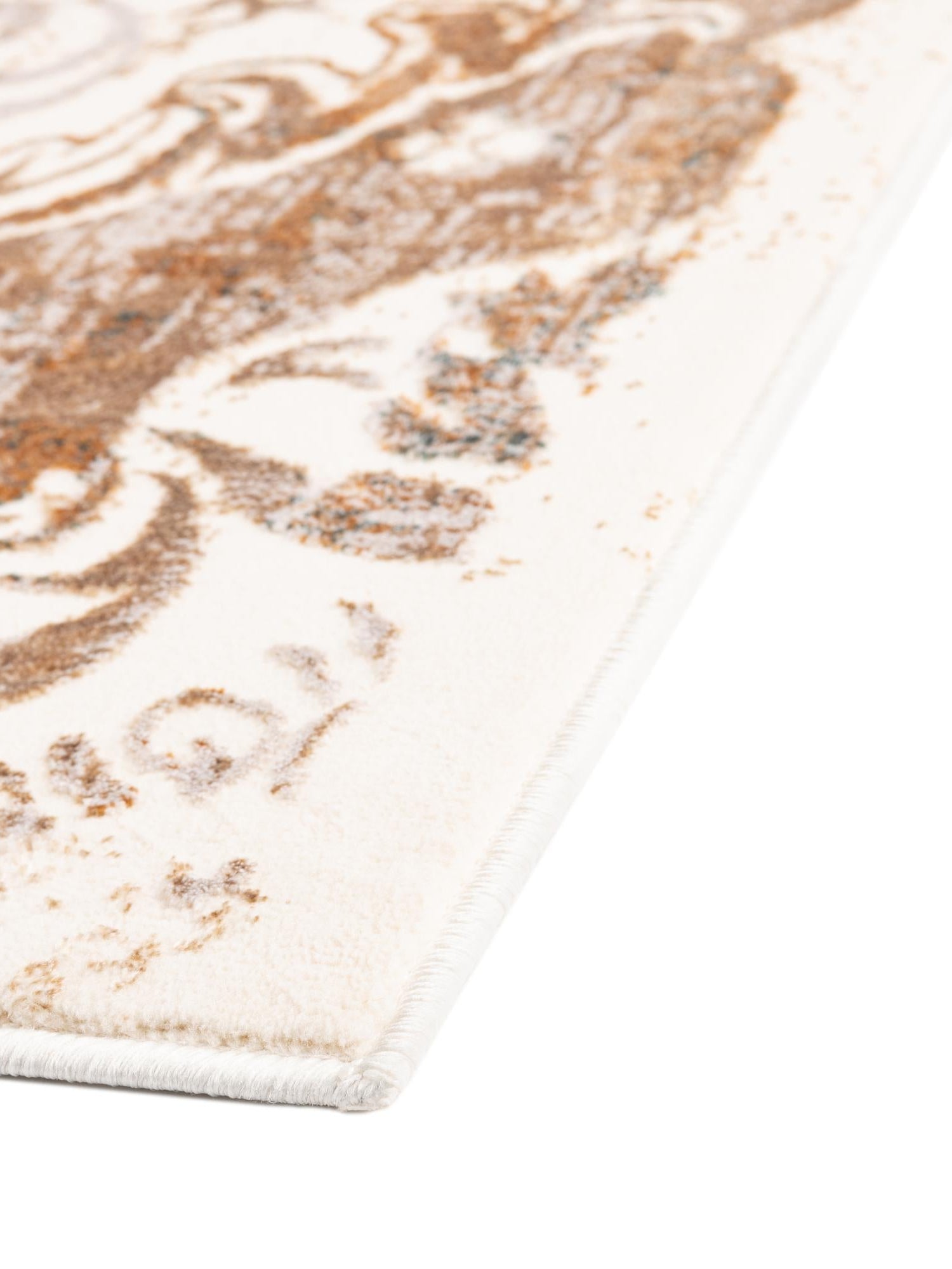 Cream 7' 10 x 7' 10 Highbury Octagon Area Rug 60% Polypropylene & 40% Polyester With Jute Backing Vintage Distressed Traditional Carpet for Sale at Rug Engine