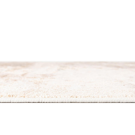 Cream 8' x 10' Highbury Oval Area Rug 60% Polypropylene & 40% Polyester With Jute Backing Vintage Distressed Traditional Carpet for Sale at Rug Engine