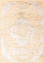 Yellow 7' x 10' Highbury Rectangle Area Rug 60% Polypropylene & 40% Polyester With Jute Backing Vintage Distressed Traditional Carpet for Sale at Rug Engine
