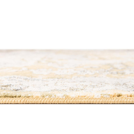 Yellow 7' 10 x 7' 10 Highbury Square Area Rug 60% Polypropylene & 40% Polyester With Jute Backing Vintage Distressed Traditional Carpet for Sale at Rug Engine