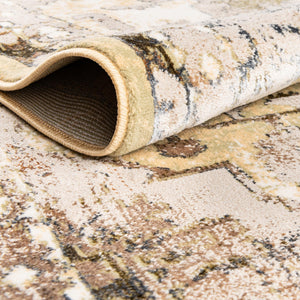 Yellow 2' x 8' Highbury Runner Area Rug 60% Polypropylene & 40% Polyester With Jute Backing Vintage Distressed Traditional Carpet for Sale at Rug Engine