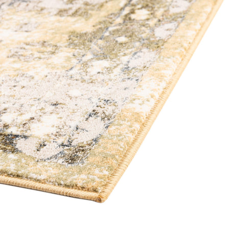 Yellow 2' x 9' 10 Highbury Runner Area Rug 60% Polypropylene & 40% Polyester With Jute Backing Vintage Distressed Traditional Carpet for Sale at Rug Engine