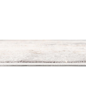 Ivory Gray 5' 3 x 8' Highbury Oval Area Rug 60% Polypropylene & 40% Polyester With Jute Backing Vintage Distressed Traditional Carpet for Sale at Rug Engine