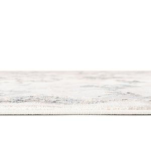 Ivory Gray 5' 3 x 8' Highbury Oval Area Rug 60% Polypropylene & 40% Polyester With Jute Backing Vintage Distressed Traditional Carpet for Sale at Rug Engine