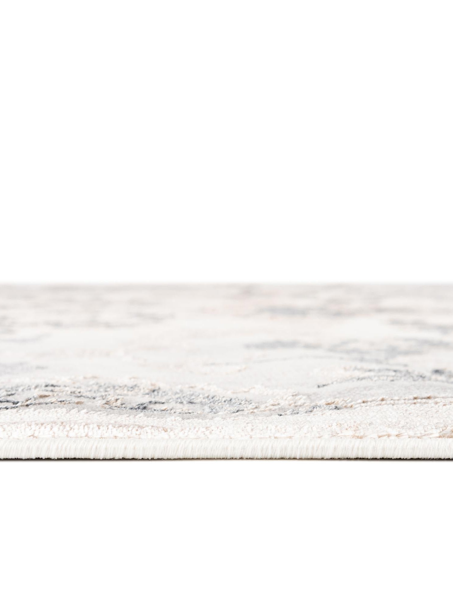 Ivory Gray 7' 10 x 10' Highbury Oval Area Rug 60% Polypropylene & 40% Polyester With Jute Backing Vintage Distressed Traditional Carpet for Sale at Rug Engine