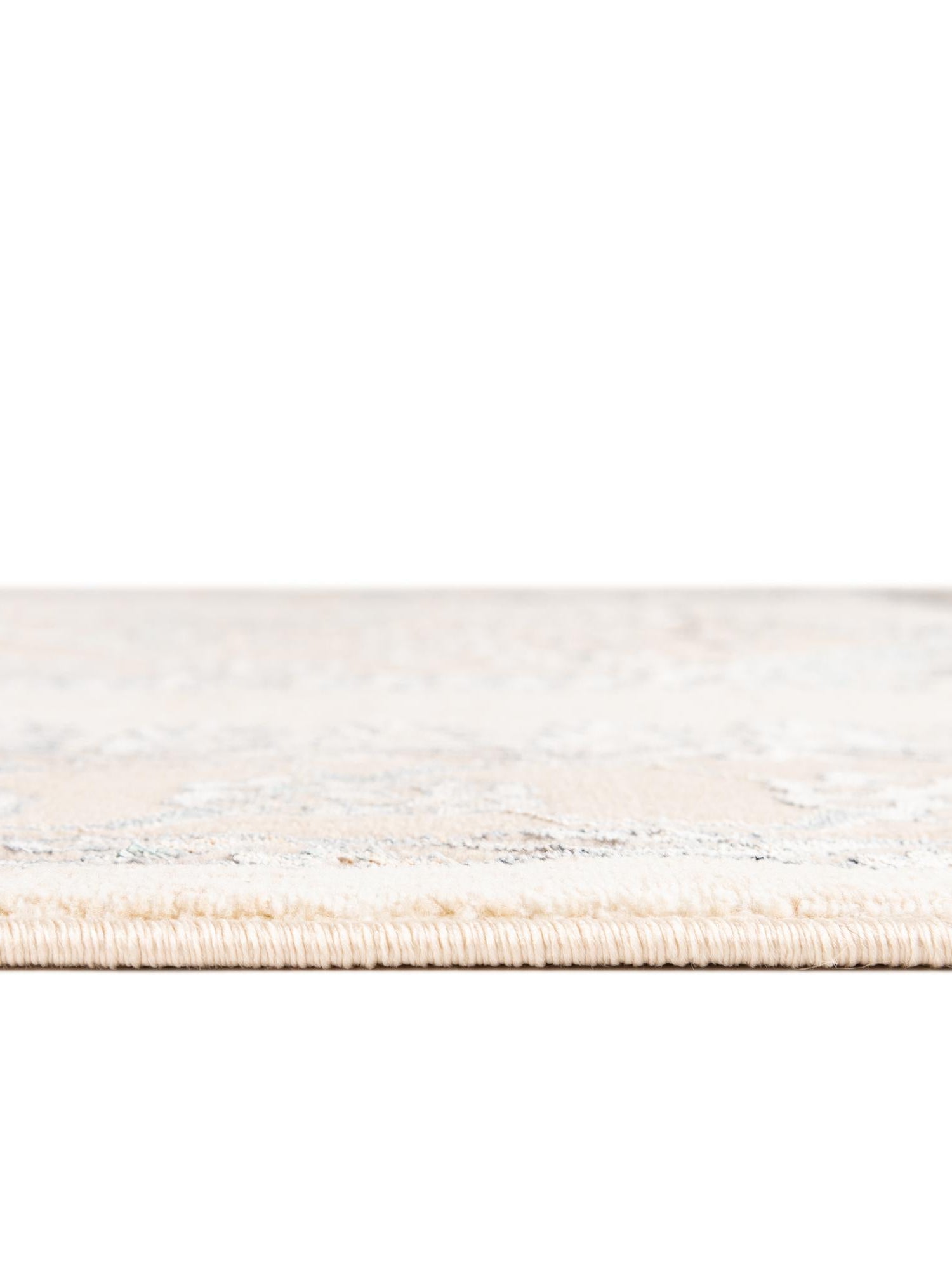 Ivory 7' x 10' Highbury Rectangle Area Rug 60% Polypropylene & 40% Polyester With Jute Backing Vintage Distressed Traditional Carpet for Sale at Rug Engine