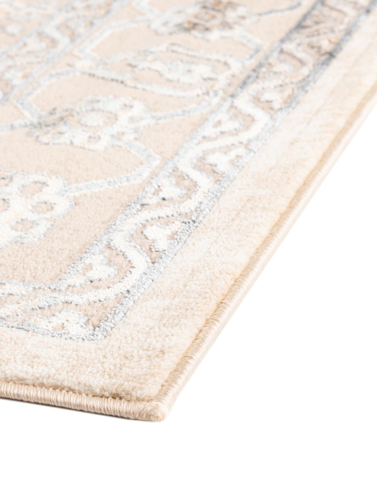 Ivory 2' x 3' Highbury Rectangle Area Rug 60% Polypropylene & 40% Polyester With Jute Backing Vintage Distressed Traditional Carpet for Sale at Rug Engine