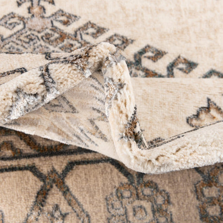 Ivory 7' x 10' Highbury Rectangle Area Rug 60% Polypropylene & 40% Polyester With Jute Backing Vintage Distressed Traditional Carpet for Sale at Rug Engine