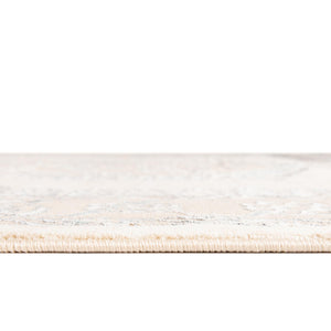 Ivory 5' 3 x 5' 3 Highbury Octagon Area Rug 60% Polypropylene & 40% Polyester With Jute Backing Vintage Distressed Traditional Carpet for Sale at Rug Engine