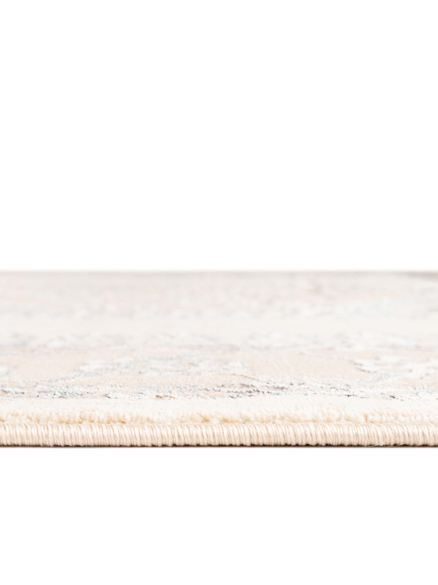 Ivory 7' 10 x 10' Highbury Oval Area Rug 60% Polypropylene & 40% Polyester With Jute Backing Vintage Distressed Traditional Carpet for Sale at Rug Engine
