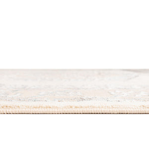Ivory 7' 10 x 10' Highbury Oval Area Rug 60% Polypropylene & 40% Polyester With Jute Backing Vintage Distressed Traditional Carpet for Sale at Rug Engine