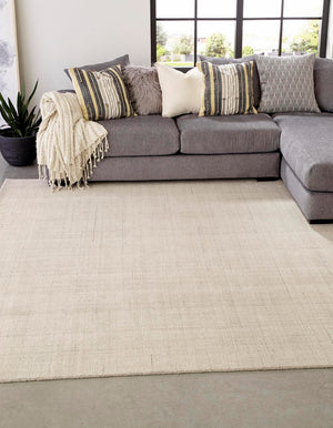Vanilla Bean 12' x 12' Jill Zarin English Manor Square Area Rug 100% Premium Natural Wool Handwoven Carpet for Living Rooms, Office Space, Bedrooms, Dorms for Sale at Rug Engine
