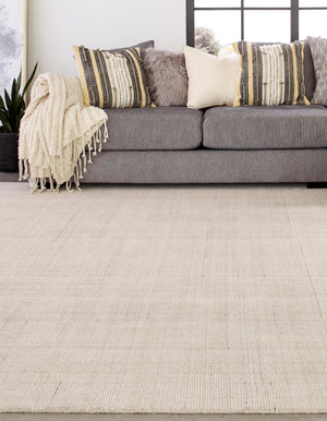 Vanilla Bean 6' 1 x 6' 1 Jill Zarin English Manor Square Area Rug 100% Premium Natural Wool Handwoven Carpet for Living Rooms, Office Space, Bedrooms, Dorms for Sale at Rug Engine