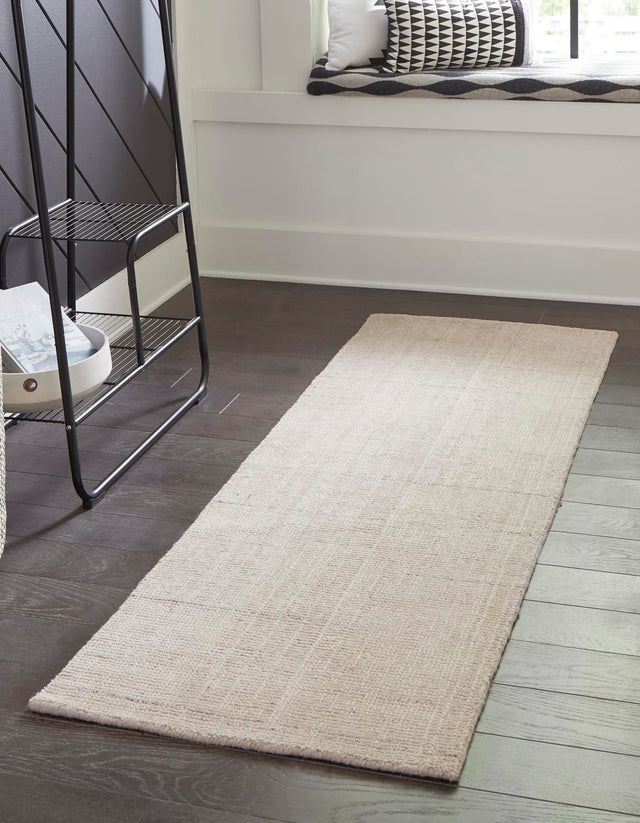 Vanilla Bean 3' 3 x 16' 5 Jill Zarin English Manor Runner Area Rug 100% Premium Natural Wool Handwoven Carpet for Living Rooms, Office Space, Bedrooms, Dorms for Sale at Rug Engine