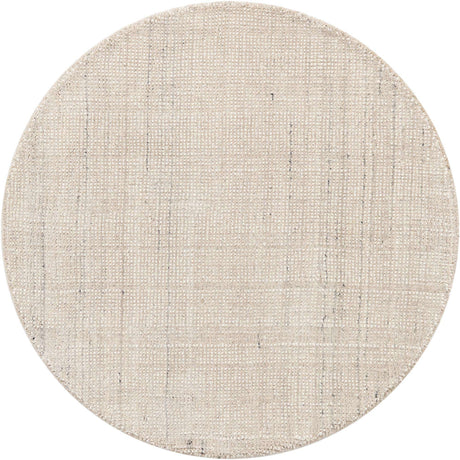 Vanilla Bean 3' 1 x 3' 1 Jill Zarin English Manor Round Area Rug 100% Premium Natural Wool Handwoven Carpet for Living Rooms, Office Space, Bedrooms, Dorms for Sale at Rug Engine