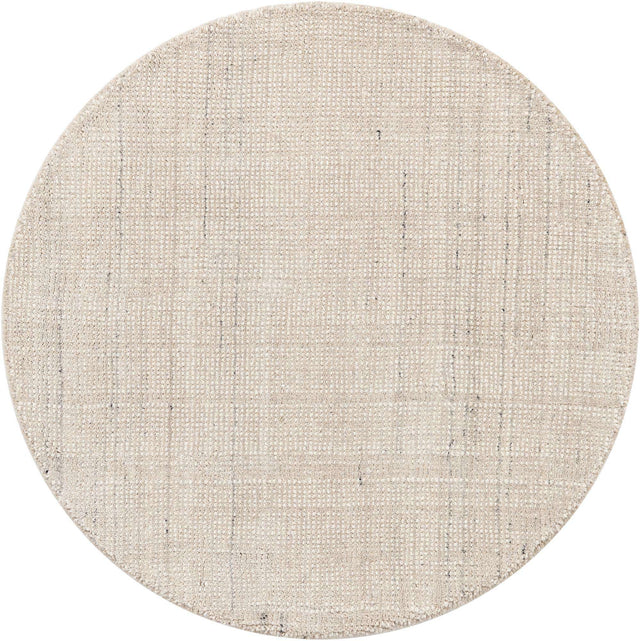 Vanilla Bean 3' 1 x 3' 1 Jill Zarin English Manor Round Area Rug 100% Premium Natural Wool Handwoven Carpet for Living Rooms, Office Space, Bedrooms, Dorms for Sale at Rug Engine