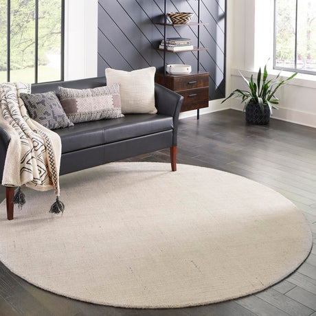 Vanilla Bean 10' x 10' Jill Zarin English Manor Round Area Rug 100% Premium Natural Wool Handwoven Carpet for Living Rooms, Office Space, Bedrooms, Dorms for Sale at Rug Engine