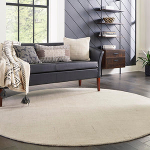 Vanilla Bean 10' x 10' Jill Zarin English Manor Round Area Rug 100% Premium Natural Wool Handwoven Carpet for Living Rooms, Office Space, Bedrooms, Dorms for Sale at Rug Engine