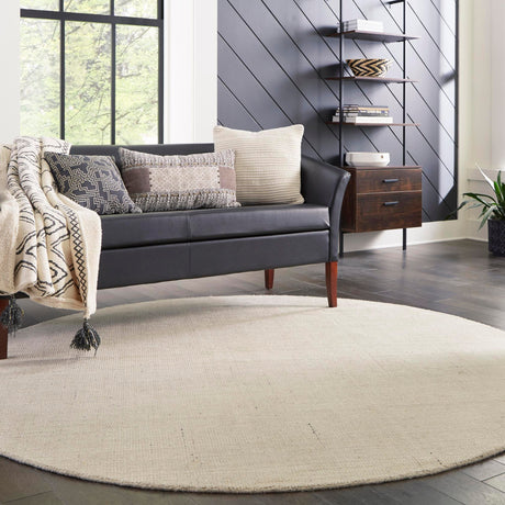 Vanilla Bean 10' x 10' Jill Zarin English Manor Round Area Rug 100% Premium Natural Wool Handwoven Carpet for Living Rooms, Office Space, Bedrooms, Dorms for Sale at Rug Engine