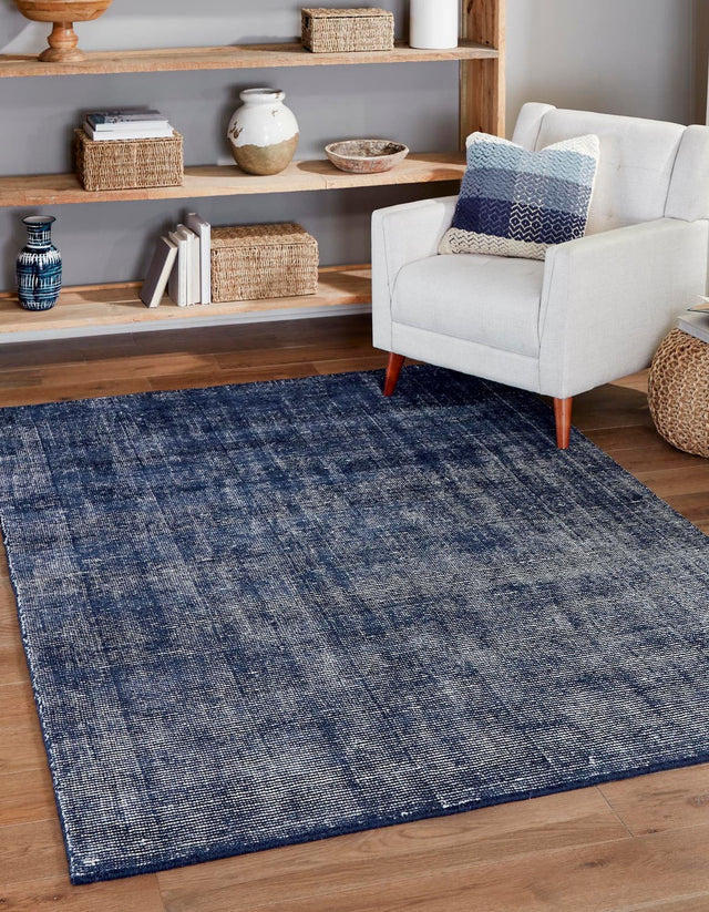 Blueberry 7' 10 x 10' Jill Zarin English Manor Rectangle Area Rug 100% Premium Natural Wool Handwoven Carpet for Living Rooms, Office Space, Bedrooms, Dorms for Sale at Rug Engine