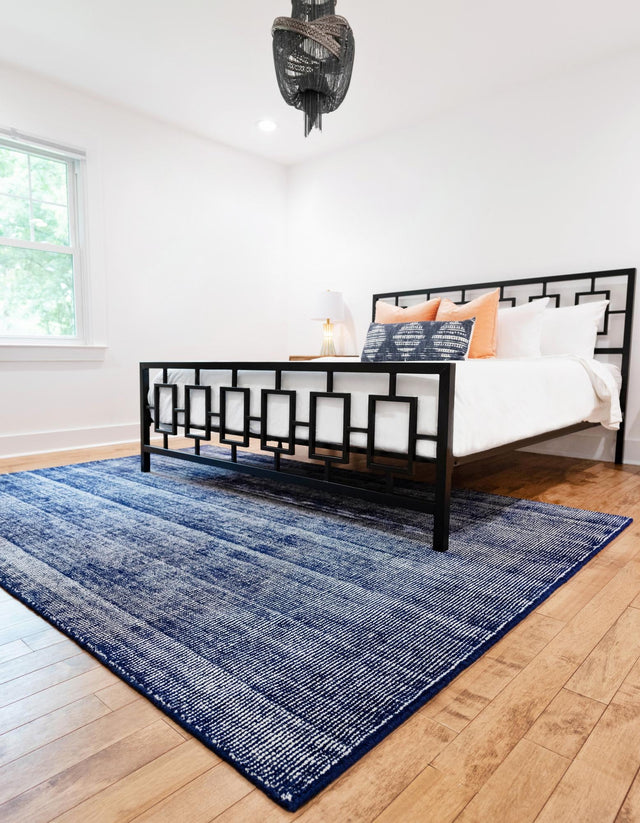 Blueberry 7' 10 x 10' Jill Zarin English Manor Rectangle Area Rug 100% Premium Natural Wool Handwoven Carpet for Living Rooms, Office Space, Bedrooms, Dorms for Sale at Rug Engine