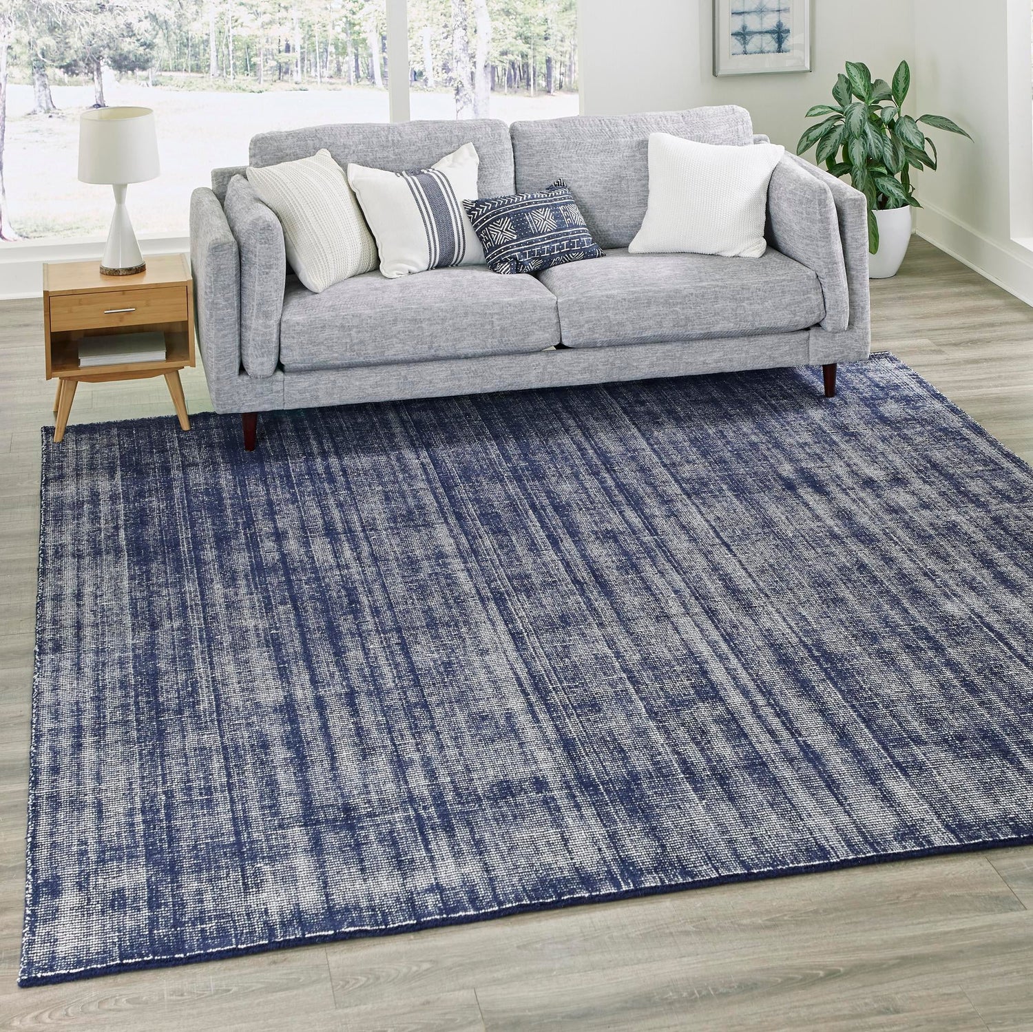 Blueberry 10' x 10' Jill Zarin English Manor Square Area Rug 100% Premium Natural Wool Handwoven Carpet for Living Rooms, Office Space, Bedrooms, Dorms for Sale at Rug Engine