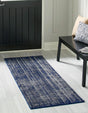Blueberry 2' 7 x 12' Jill Zarin English Manor Runner Area Rug 100% Premium Natural Wool Handwoven Carpet for Living Rooms, Office Space, Bedrooms, Dorms for Sale at Rug Engine
