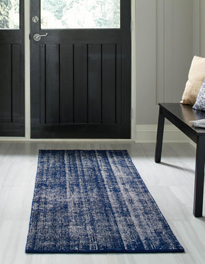 Blueberry 2' x 6' 1 Jill Zarin English Manor Runner Area Rug 100% Premium Natural Wool Handwoven Carpet for Living Rooms, Office Space, Bedrooms, Dorms for Sale at Rug Engine