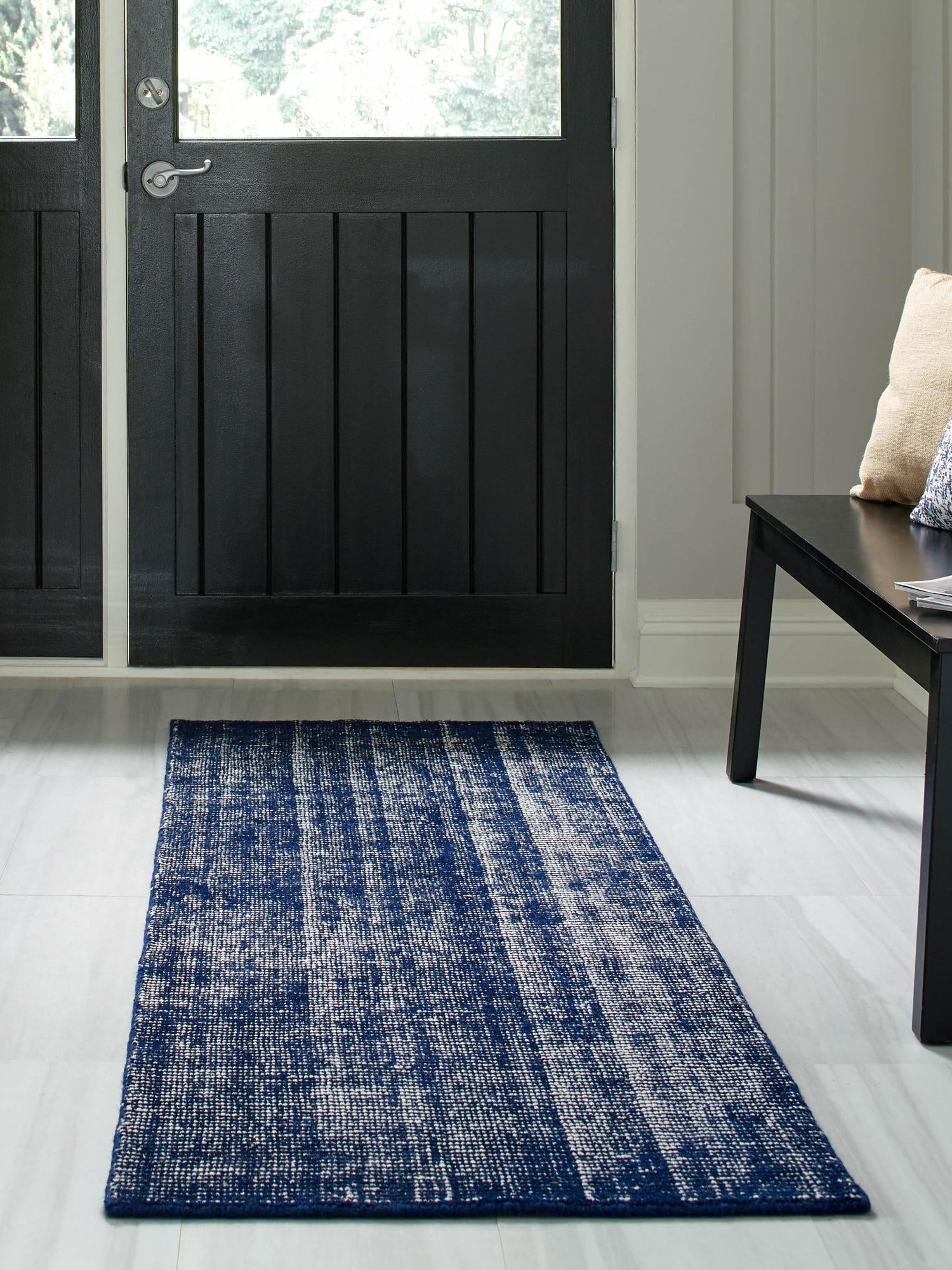 Blueberry 2' 7 x 13' 1 Jill Zarin English Manor Runner Area Rug 100% Premium Natural Wool Handwoven Carpet for Living Rooms, Office Space, Bedrooms, Dorms for Sale at Rug Engine