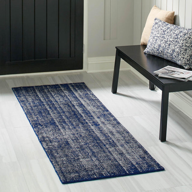 Blueberry 2' x 6' 1 Jill Zarin English Manor Runner Area Rug 100% Premium Natural Wool Handwoven Carpet for Living Rooms, Office Space, Bedrooms, Dorms for Sale at Rug Engine
