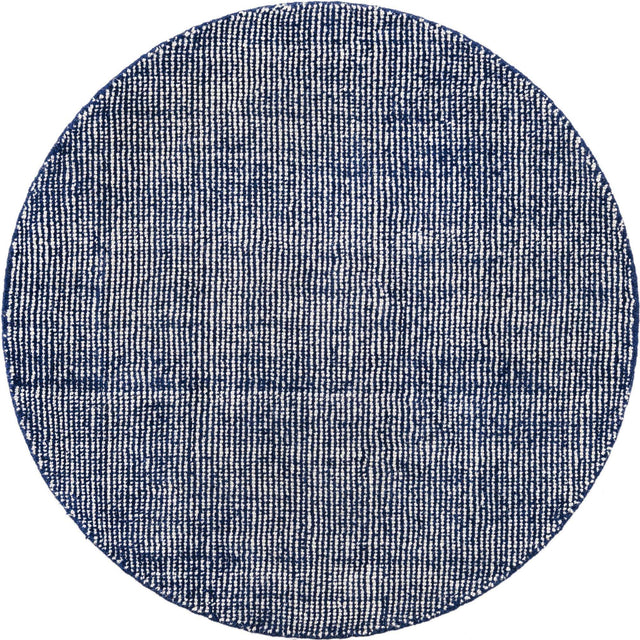 Blueberry 3' 1 x 3' 1 Jill Zarin English Manor Round Area Rug 100% Premium Natural Wool Handwoven Carpet for Living Rooms, Office Space, Bedrooms, Dorms for Sale at Rug Engine